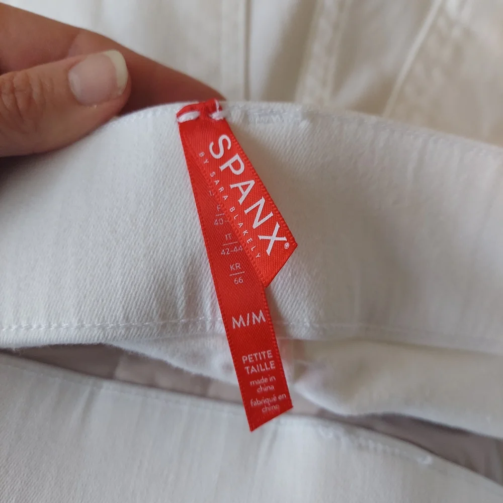 Spanx Jean-ish White Jeggings Medium Petite - Picture 5 of 10